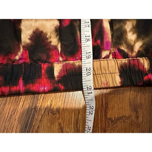 DKNY Women's Modern Printed Cotton Blouson Top Size XL NWT Bold Blouse - Picture 7 of 7